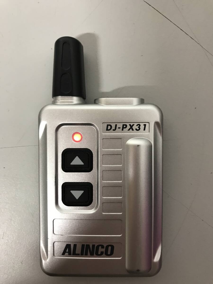 動作確認済み　ALINCO アルインコ 特定小電力無線電話装置　DJ-PX31　001-P00729　イヤホンマイク付き　スタッフ　6個セット　②_画像3