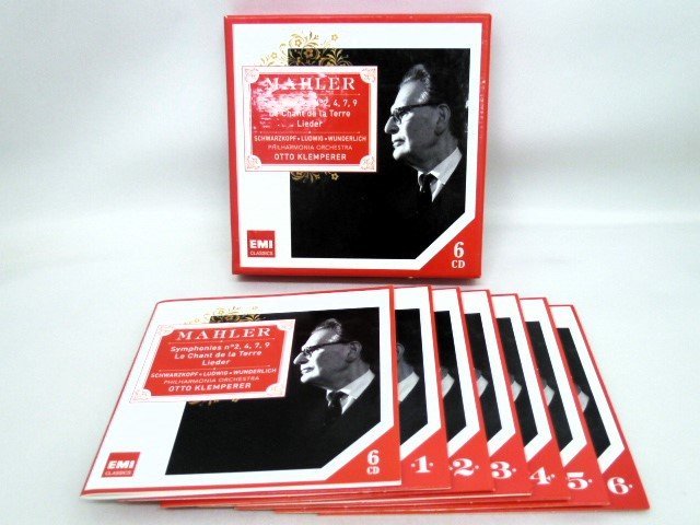 N【大関質店】 中古 CD Mahler マーラー 交響曲 No.2，4，7，9 6枚組_画像1