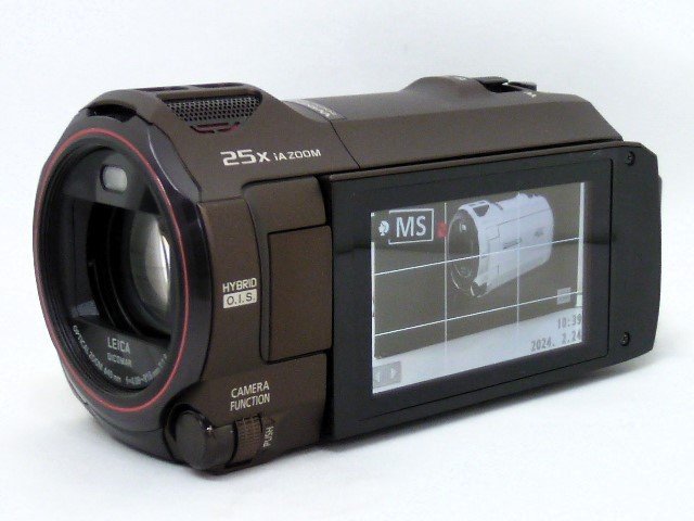 N【大関質店】 新品同様 デジタル4Kビデオカメラ Panasonic パナソニック HC-VX992MS 2021年 ブラウン おまけ付_画像6