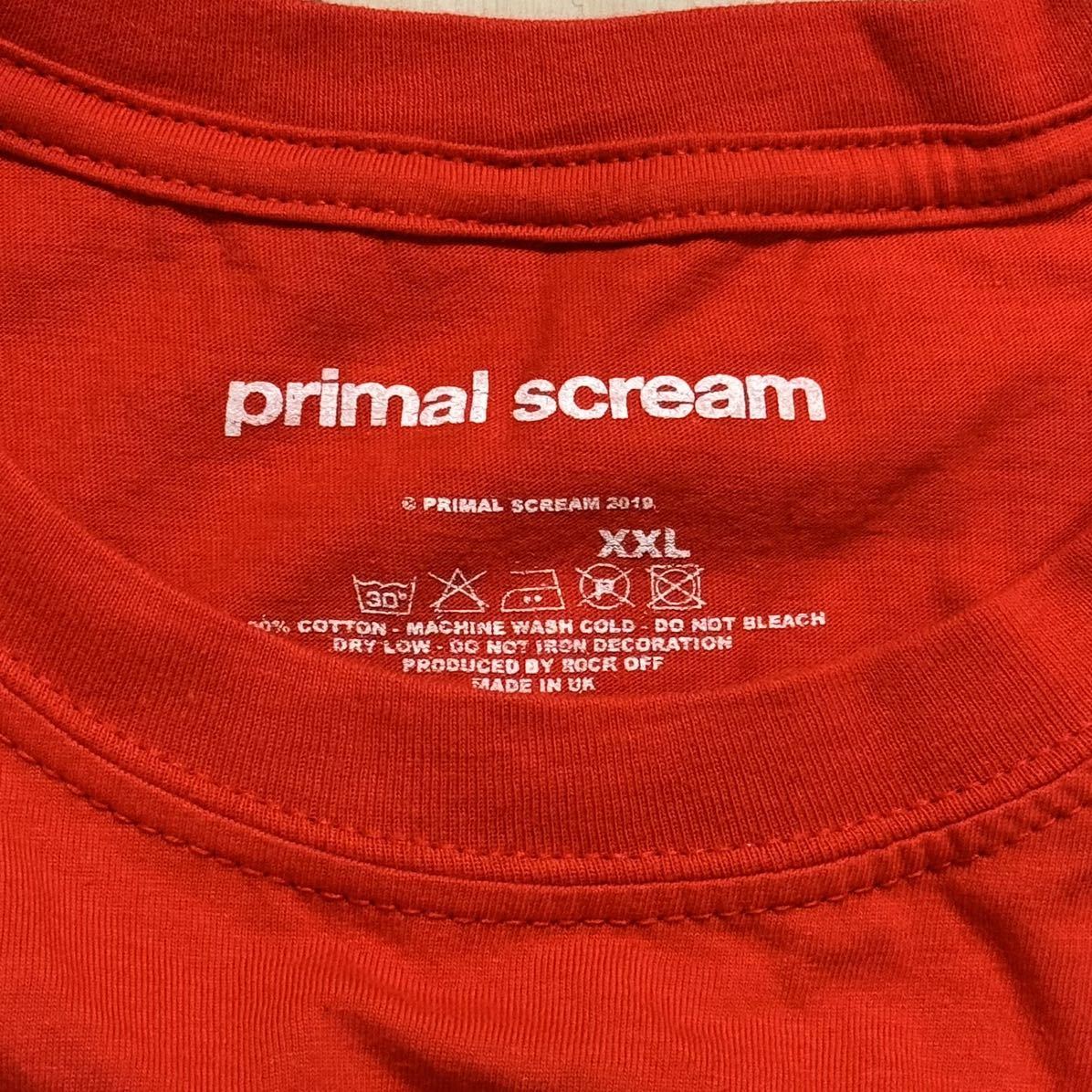 プライマルスクリーム スクリーマデリカ オフィシャル XXL 2XL Primal Scream Screamadelica Tシャツ 半袖 赤_画像3