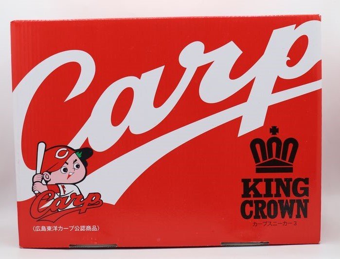 《新品未使用》CARP　広島東洋カープ×KING　CROWN(キングクラウン)　スニーカー　24.5㎝　カープスニーカー3　靴_画像2