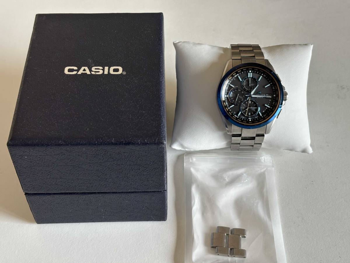 CASIO オシアナス OCW-T2600G-1AJF ブラックマーブル 5000円スタート_画像5