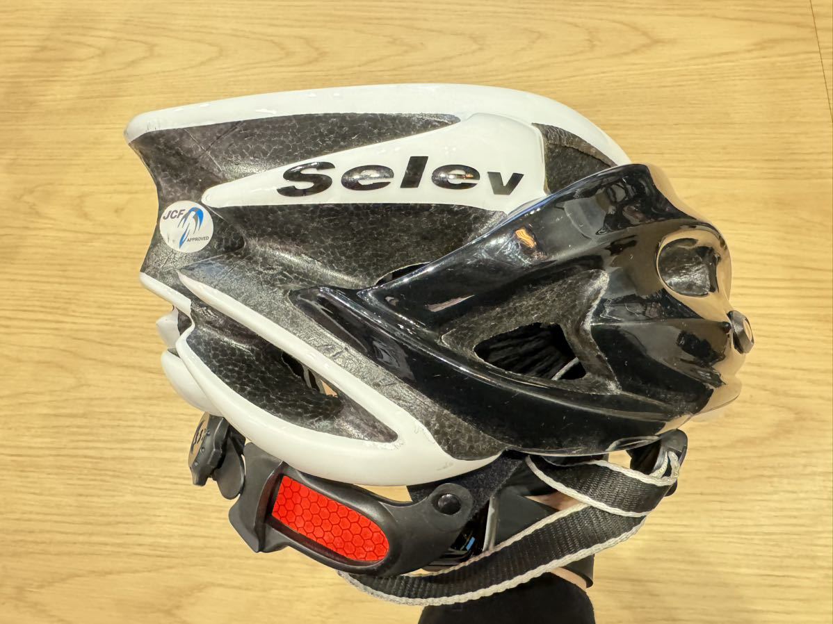 ■美品■Selev セレブ MATRIX R Mサイズ 56-60cm JCF サイクルヘルメット 自転車ヘルメット ロードバイク パーツ アクセサリー P0386_画像5