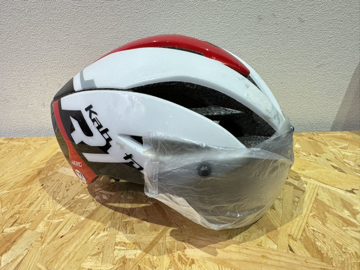 ■美品■OGK Kabuto オージーケー カブト AERO R1 S/M AR3ゴーグル付 JCF サイクルヘルメット 自転車ヘルメット ロードバイク P0420_画像1