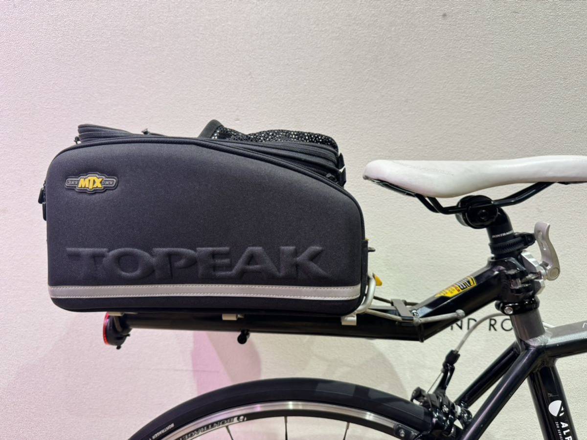 ■美品■TOPEAK トピーク QUICK MTX Track サイクルバッグ リア 大容量 サドルキャリア ラックセット ロードバイク パーツ P0415の画像1