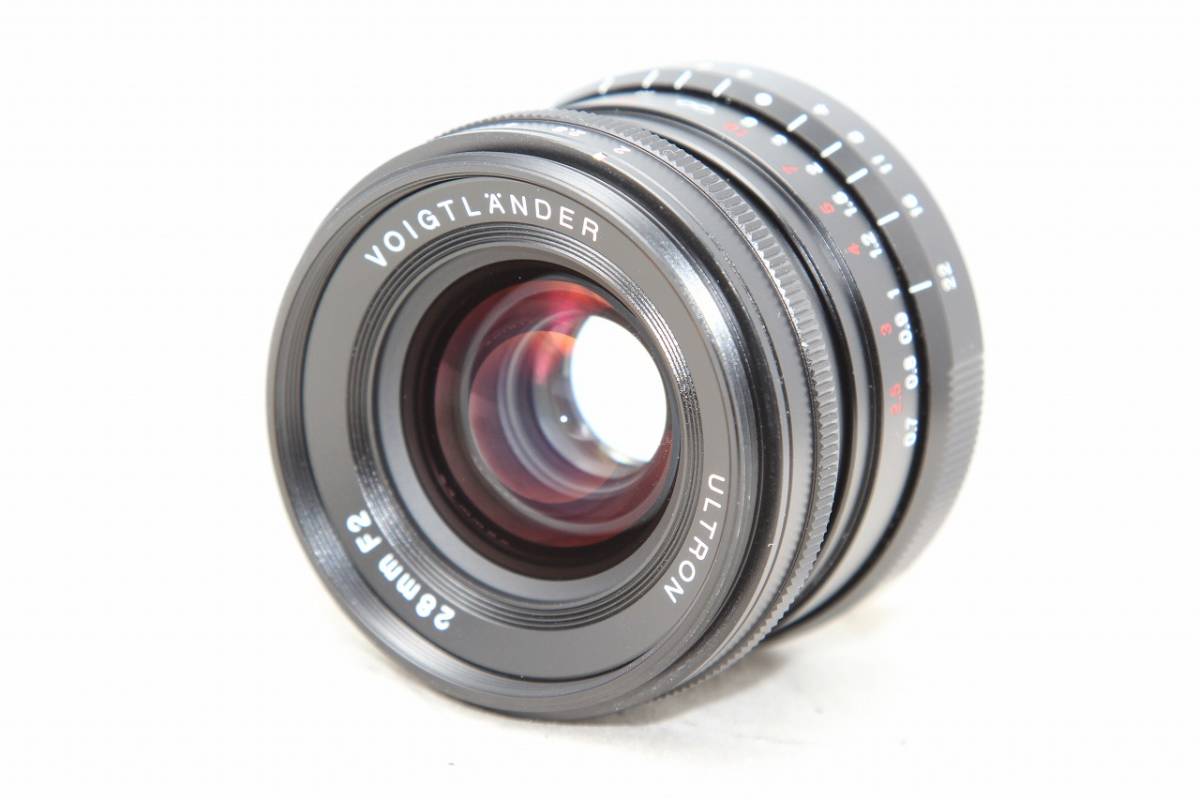 極上品☆Voigtlander フォクトレンダー Ultron ウルトロン 28mm F2 MF Lens Leica ライカ Mマウント マニュアルフォーカス 広角 ##9200_画像9