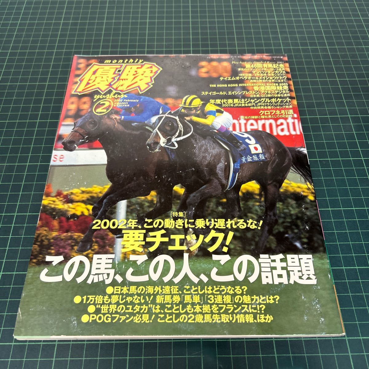 優駿 2002年2月号 JRA ステイゴールド エイシンプレストン アグネスデジタル ファルヴェロン マンハッタンカフェの画像1