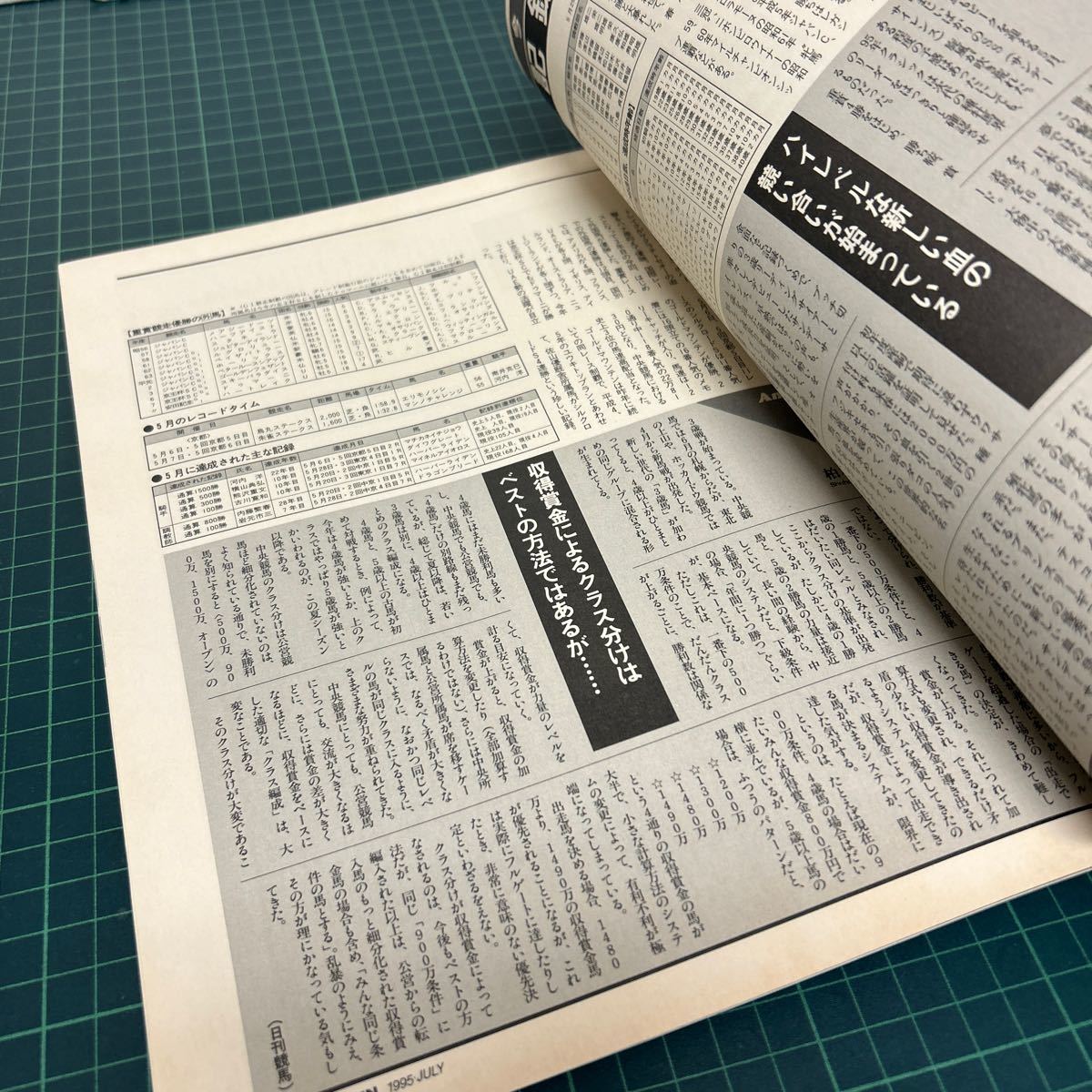 優駿 1995年7月号 JRA 日本ダービー ライスシャワー ハートレイク ルションの画像7