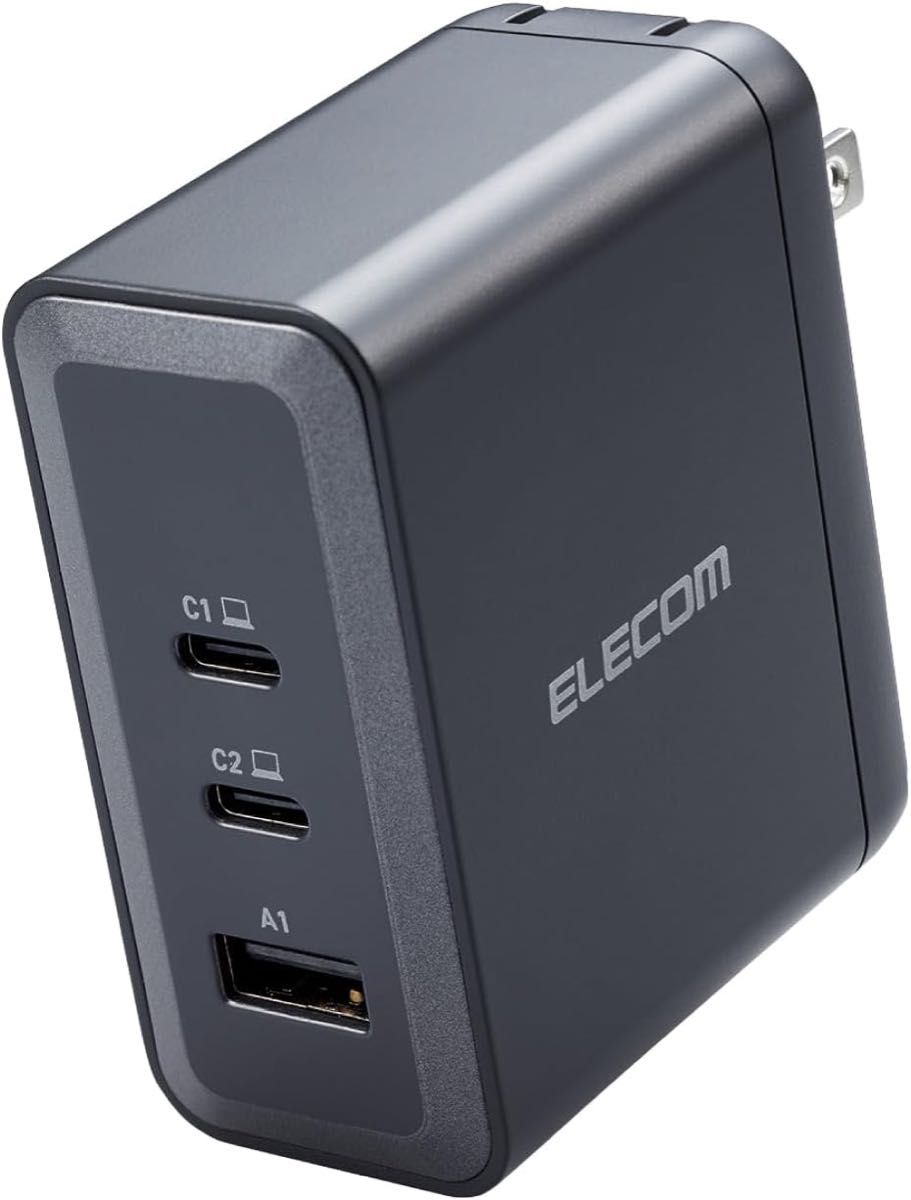 新品未開封 エレコム elecom 100w 充電器 3ポート Type-C USB-A ブラック EC-AC65100BK