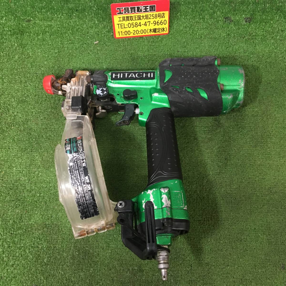 【中古品】★HiKOKI(旧日立工機) 32㎜高圧ねじ打機 メタリックグリーン WF3H(L) IT6UM5GG6EW0_画像1