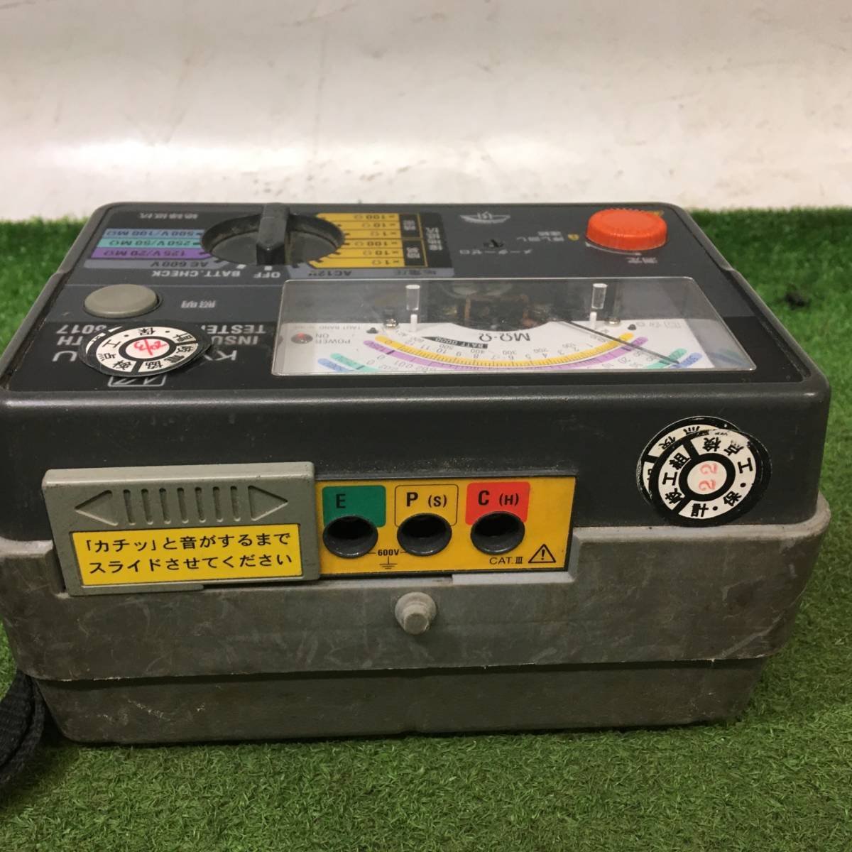 【中古品】KYORITSU アナログ式絶縁・接地抵抗計 MODEL6017 ※通電確認のみ　ITZL130GME4S_画像3