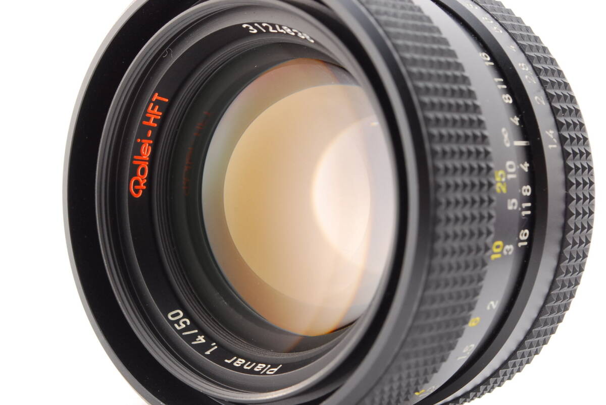 【美品】 Rollei Carl Zeiss Planar HFT 50mm f/1.4 QBM Lens ローライ レンズ フード #1123_画像3