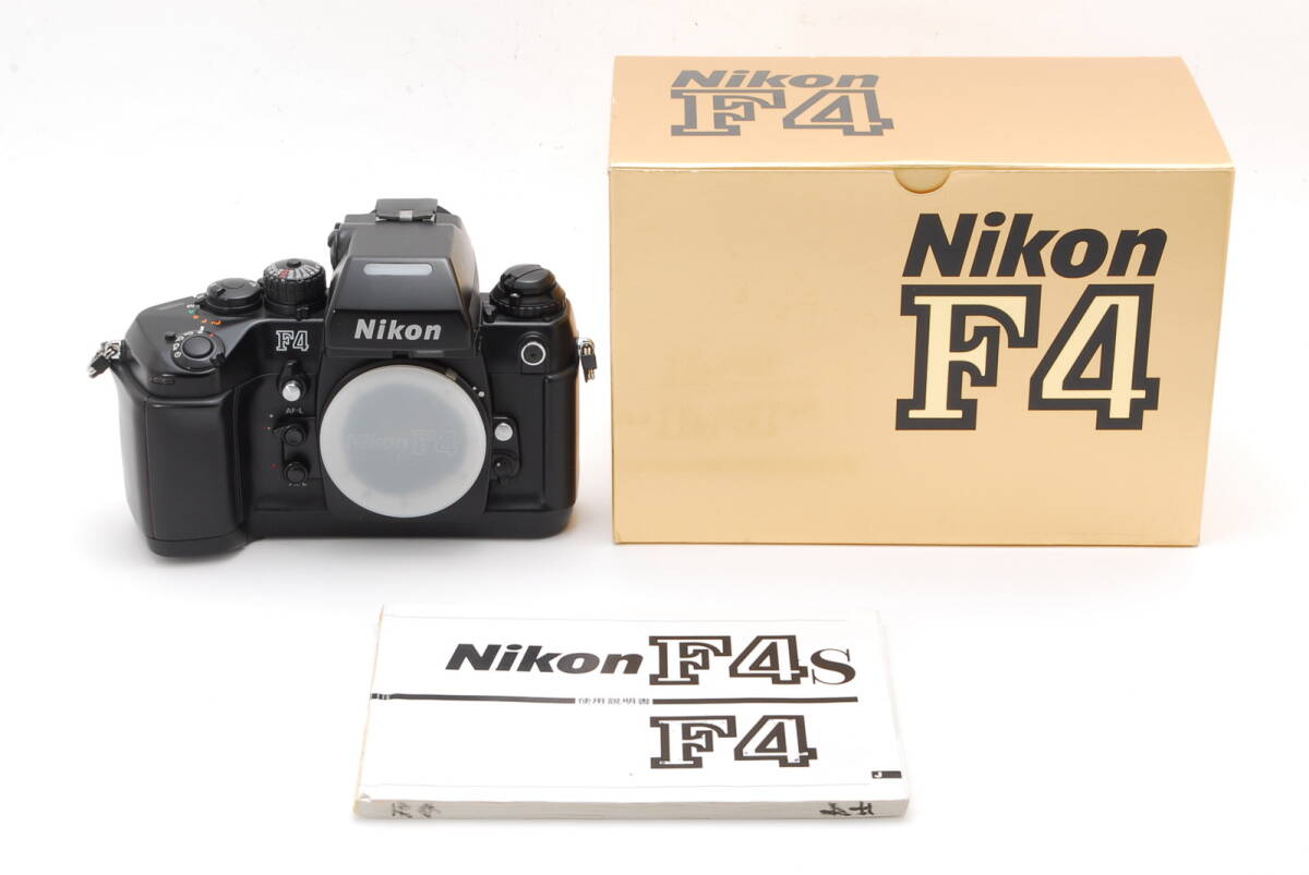 【良品】 Nikon F4 35mm SLR Film Camera Black Body ニコン 一眼レフ フィルムカメラ 元箱付き #1194_画像1