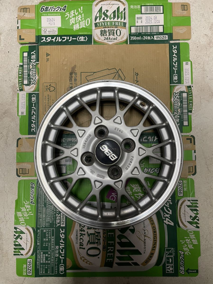 BBS 鍛造　FORGED 13×4j 13×4.00 ET45 オフセット45 軽量　スバル純正　13インチ PCD100_画像5