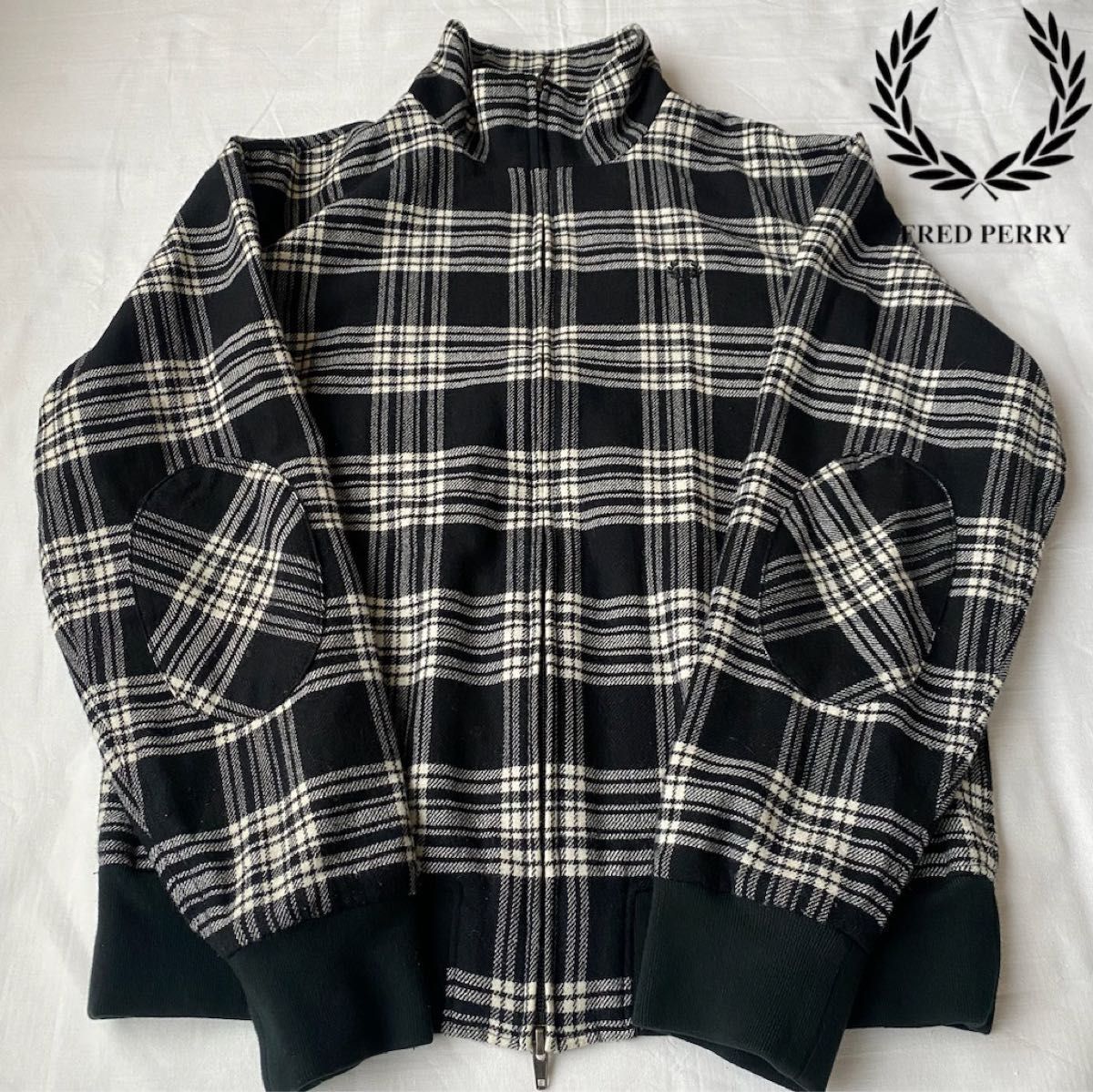 【FRED PERRY】希少 ドリズラージャケット ブラウン チェック FRED PERRY】希少 ドリズラージャケット ブラウン チェック