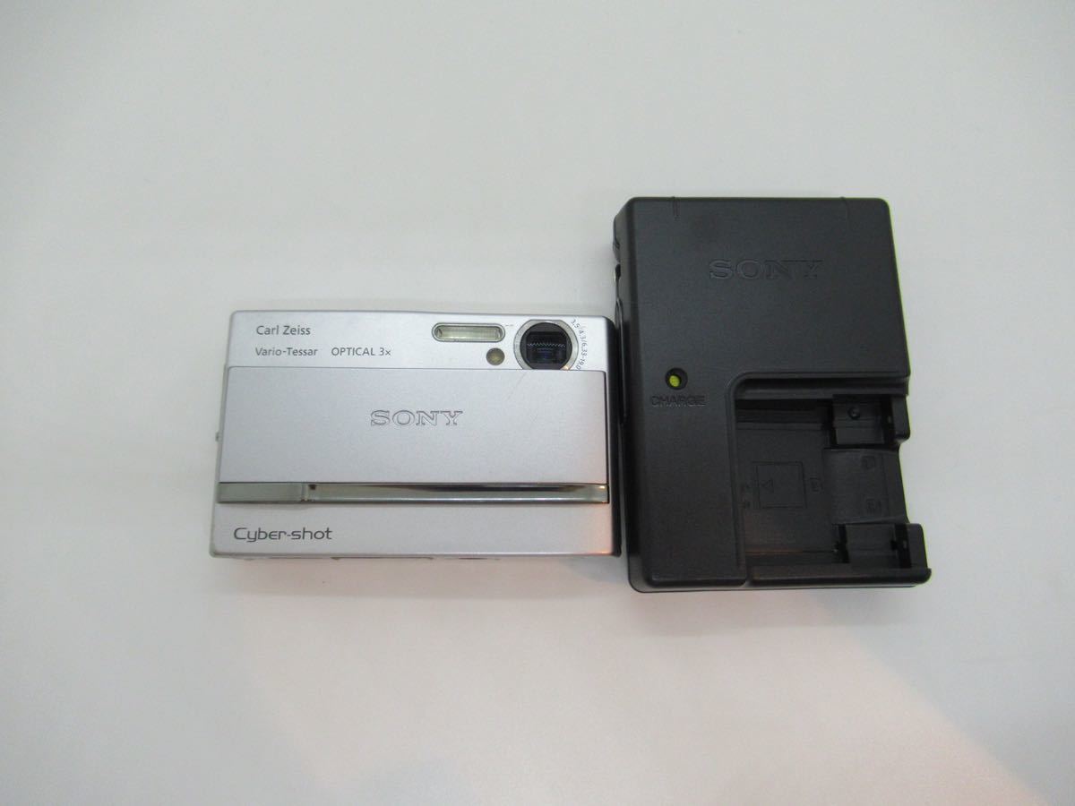 【送料無料】現状品 SONY ソニー Cyber-shot DSC-T9 ブラック デジカメ デジタルカメラ 充電器 159_画像1