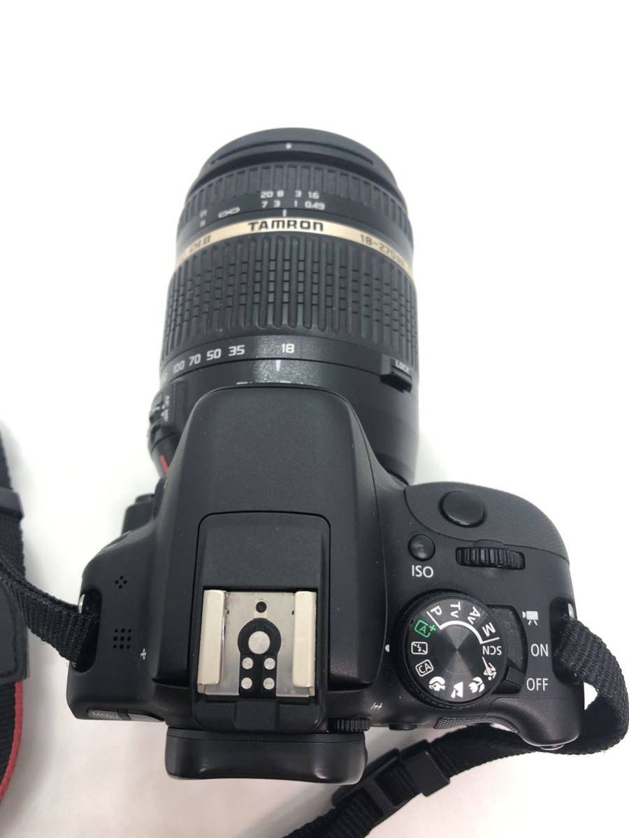 【美品】【動作OK】Canon キヤノン EOS kiss X7 デジタル一眼レフカメラ レンズ TAMRON DiII 18-270mm F/3.5-6.3 管理番号K18_画像7