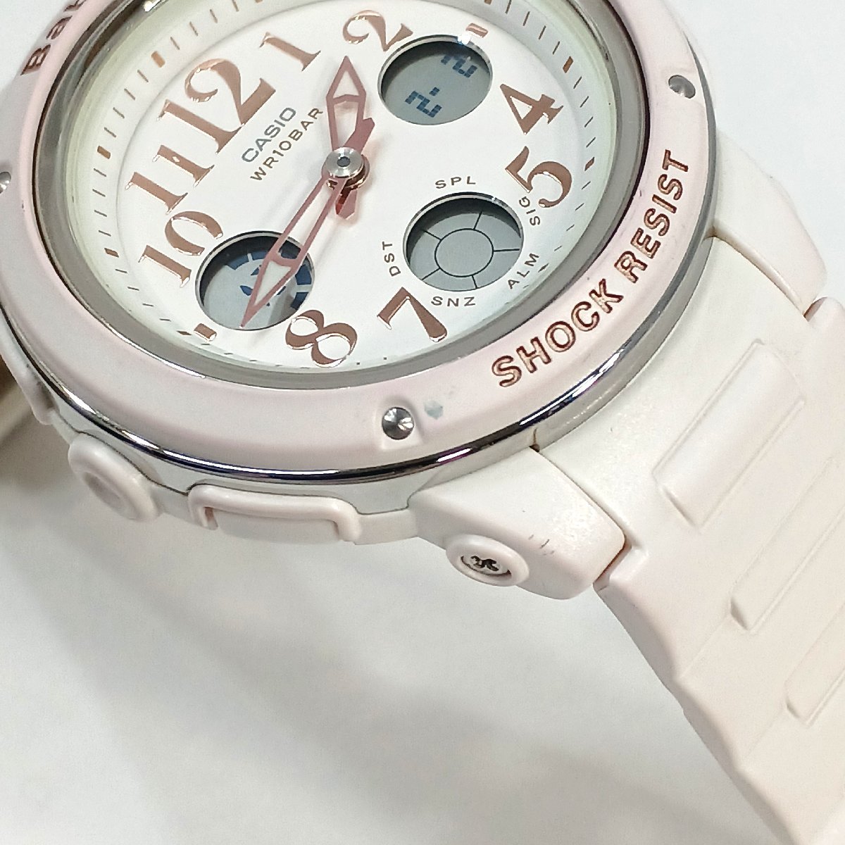 カシオ Baby-G 5257 BGA-150EF 腕時計 ホワイト クォーツ 動作品 レディース CASIO 中古 ★_画像7