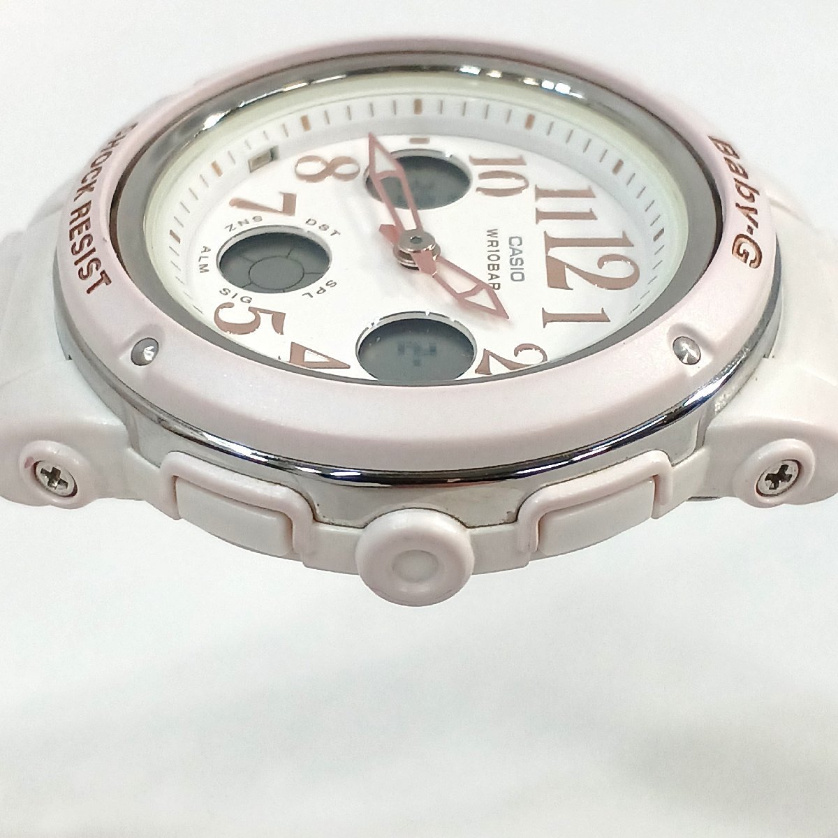 カシオ Baby-G 5257 BGA-150EF 腕時計 ホワイト クォーツ 動作品 レディース CASIO 中古 ★_画像5