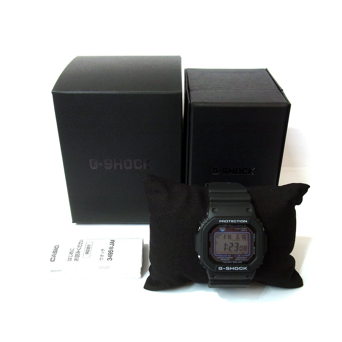 未使用品 カシオ G-SHOCK 5600シリーズ GW-M5610U-1CJF メンズ 腕時計 デジタル ソーラー 黒 青 ブラック ブルー 動作品 CASIO 〓_画像10