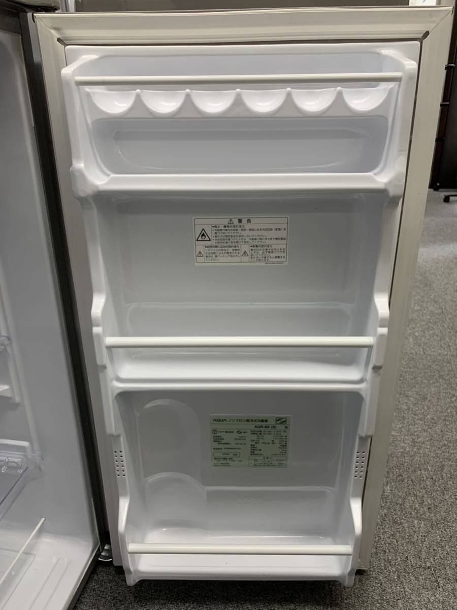 AQUA アクア ノンフロン直冷式冷蔵庫 右開き AQR-8K (S)1ドア冷蔵庫　2022年製_画像3