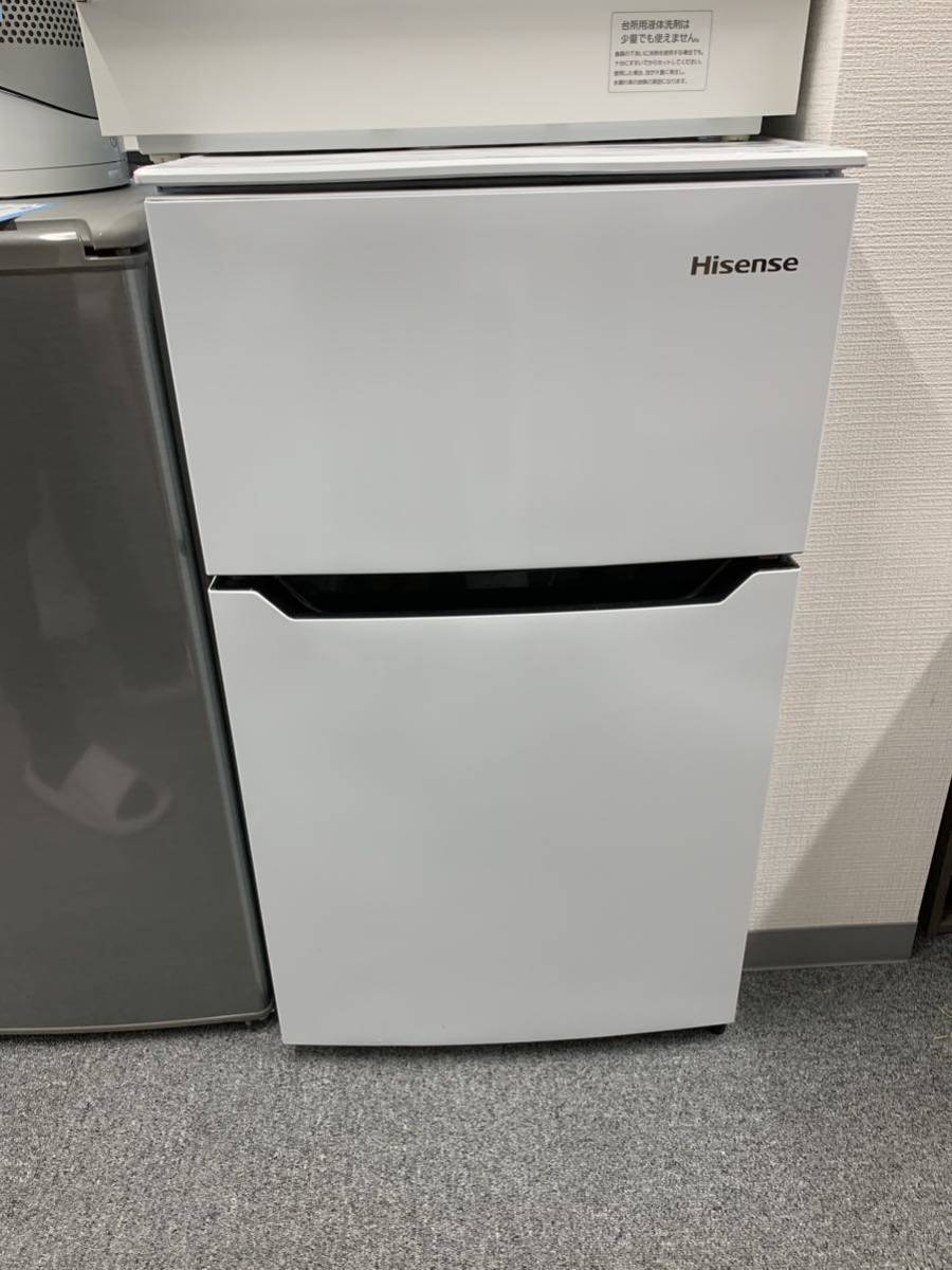 Hisense ハイセンス ノンフロン冷凍冷蔵庫 HR-B95A ホワイト 2ドア　2021年製　美品　未使用品
