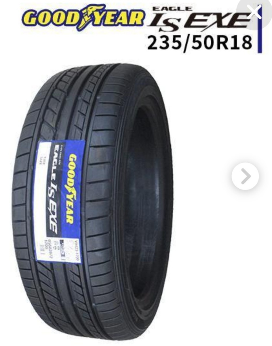 GOODYEAR EAGLE 235/50/r18 4本セット　在庫保管品　1台分のみ　ほぼ未使用品　56639_画像1