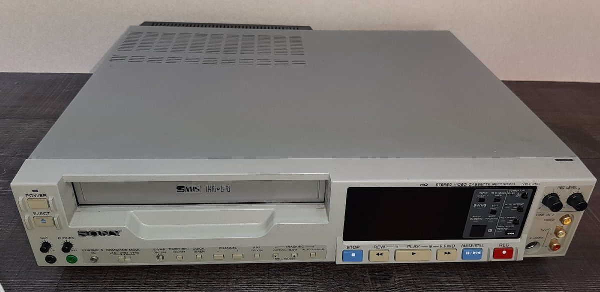 02D37■SONY SVO-260 VHS カセットレコーダー■の画像1