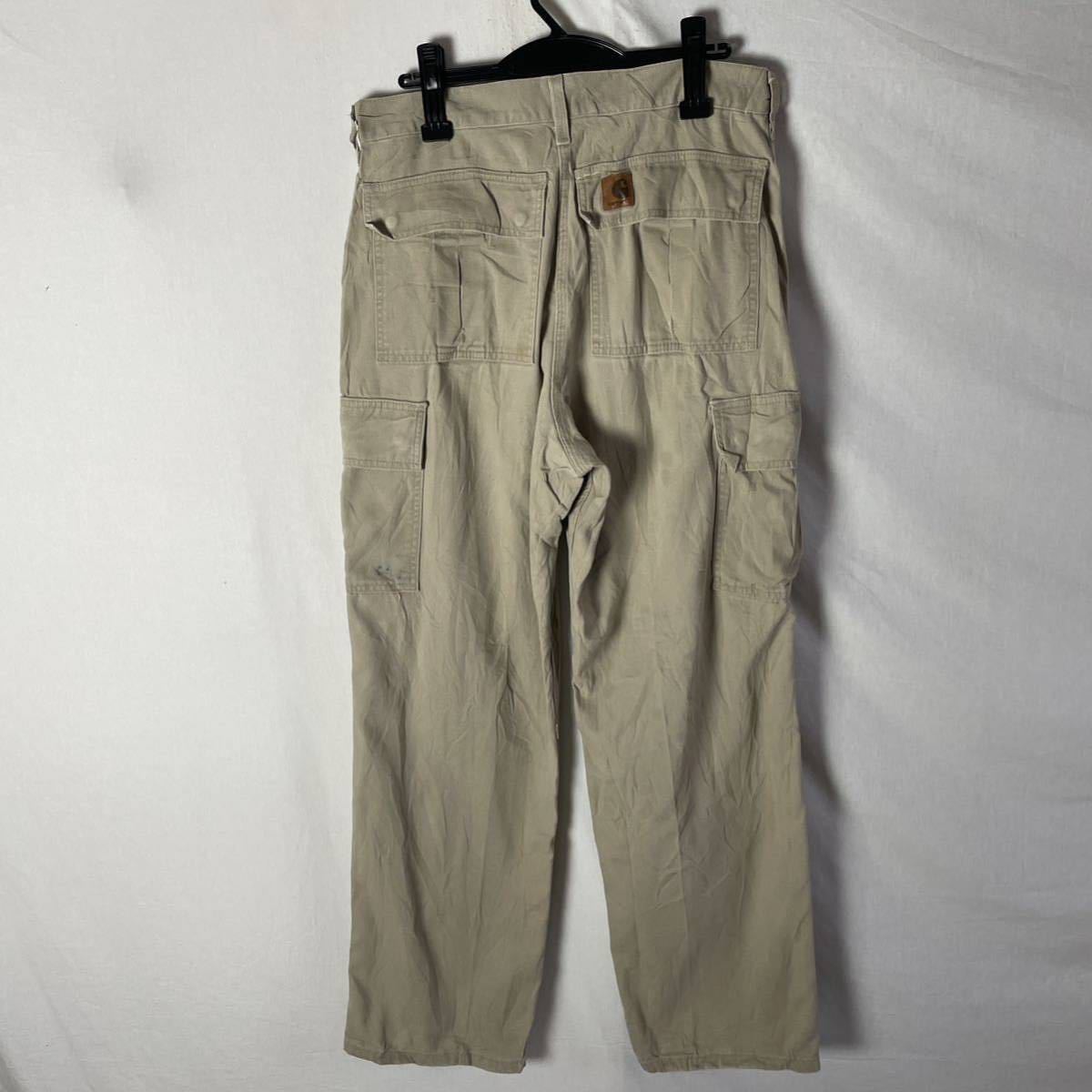 カーハート ダックカーゴパンツ 古着　33×32 DWD WORKWEAR ヴィンテージ _画像1