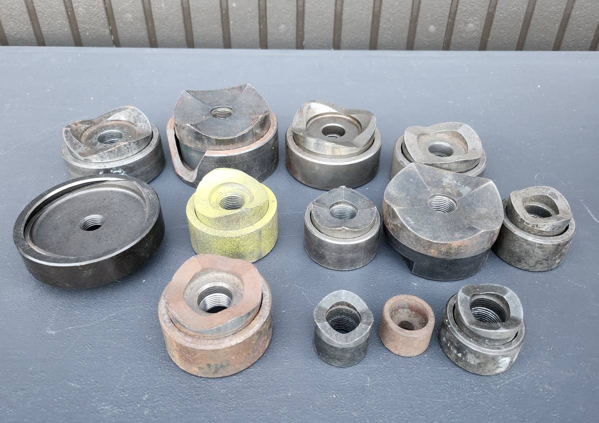 カクタス 厚鋼 パンチ コマ ダイスセット 理研 CUCTUS パンチャー替刃ダイス IZUMI 泉精器製作所 RIKEN マクセルイズミ 12点