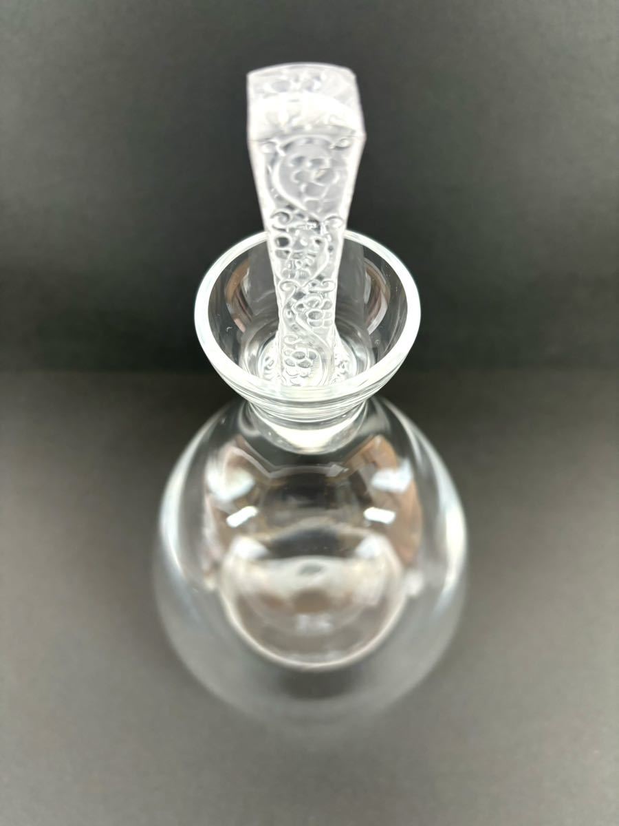 【２度とない出会いかも！！仏・巨匠 LALIQUE】ルネ・ラリック クリスタル デキャンタ ファルスブールボトル ② おまけ付きの画像9