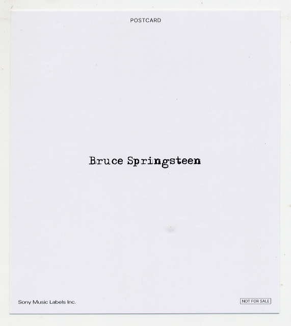 ★ブルース・スプリングスティーン Bruce Springsteen 先着購入特典 ポストカード 新品 未使用_画像2