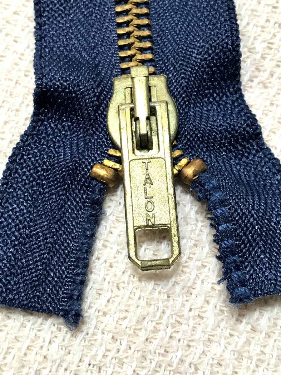 希少・70s Vintage TALON ZIPPER 272 NAVY タロンジッパー size20in ★ デット未使用 / ビンテージ アメリカンの画像1