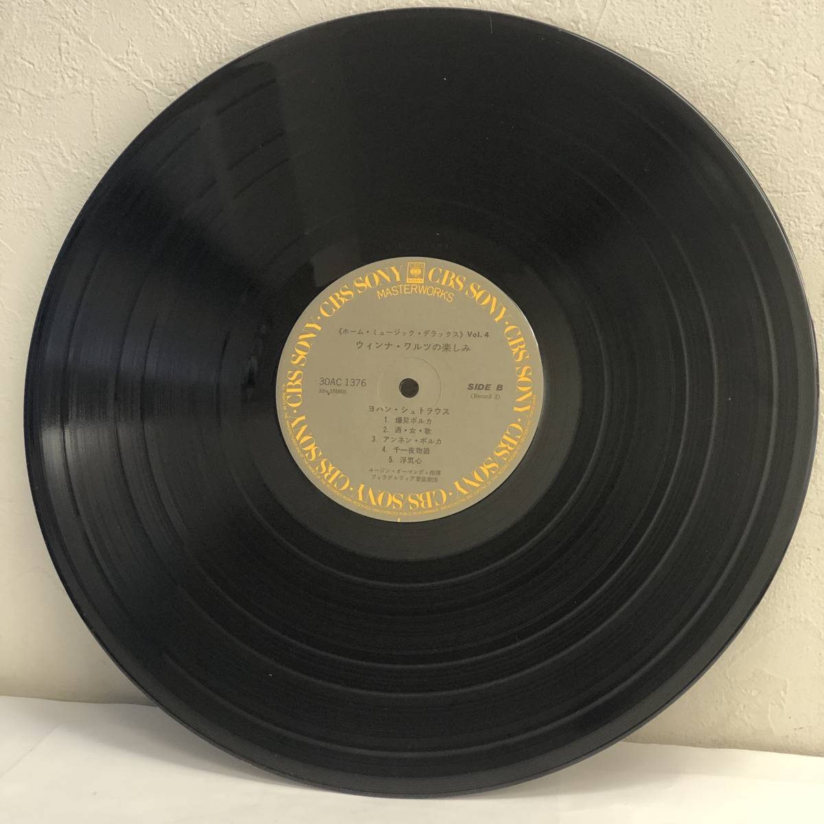 [中古] LPレコード「ホーム・ミュージック・デラックス Vol.4：ウィンナ・ワルツの楽しみ」 2枚組 33 1/3rpm 音楽 レトロ_画像6