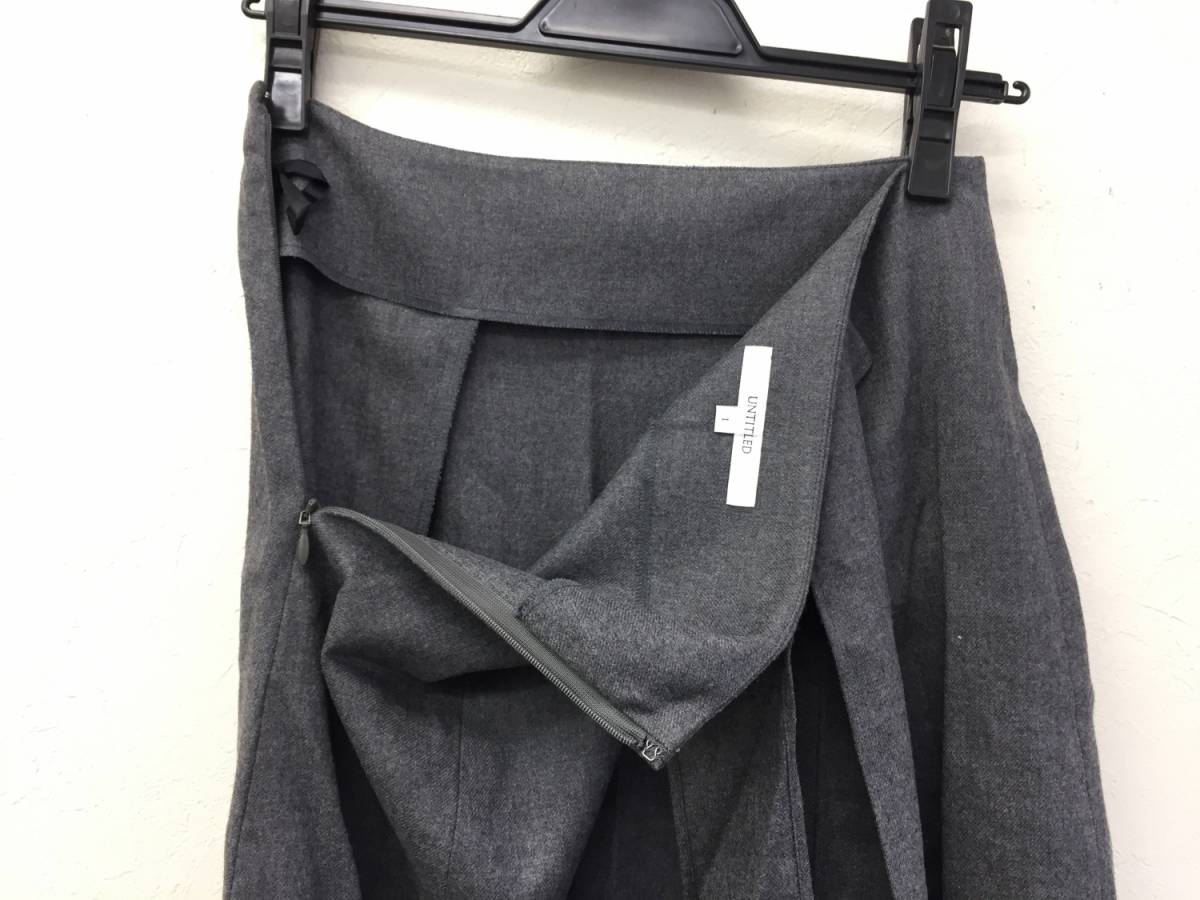 [洋服] スカート「UNTITLED：アンタイトル」サイズ：1 灰色：グレー系 ワールド 膝下くらい レディース：女性_画像3