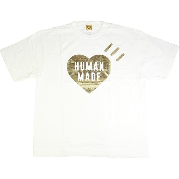 HUMAN MADE ヒューマンメイド 24SS GRAPHIC T-SHIRT #18 WHITE ハートTシャツ HM27TE018 白金 Size 【XXL】 【新古品・未使用品】 20786917