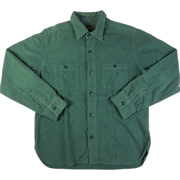 TENDERLOIN テンダーロイン T-CHAMOIS CLOTH SHT GREEN 長袖シャツ 緑 Size 【S】 【中古品-良い】 20787217