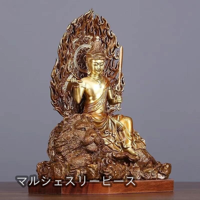 仏像 文殊菩薩像 真鍮製 卯年 守り本尊_画像3