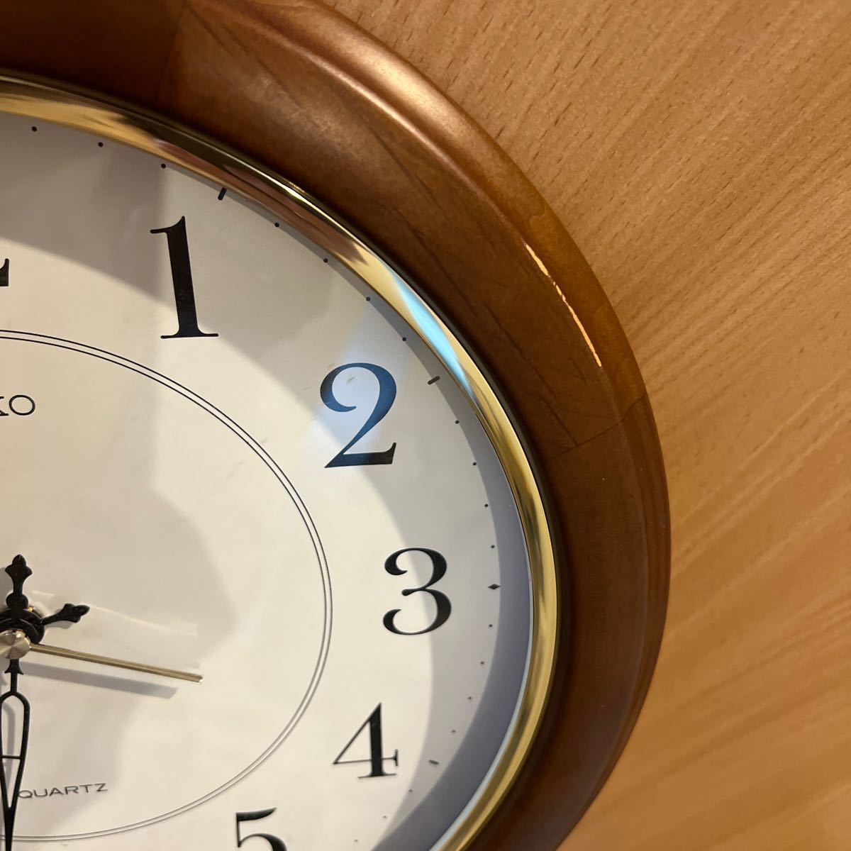 SEIKO セイコー 壁掛け時計 掛け時計 KS456B 木枠 中古品 動作品 SEIKO セイコー 壁掛け時計 掛け時計 KS456B 木枠 中古品 動作品