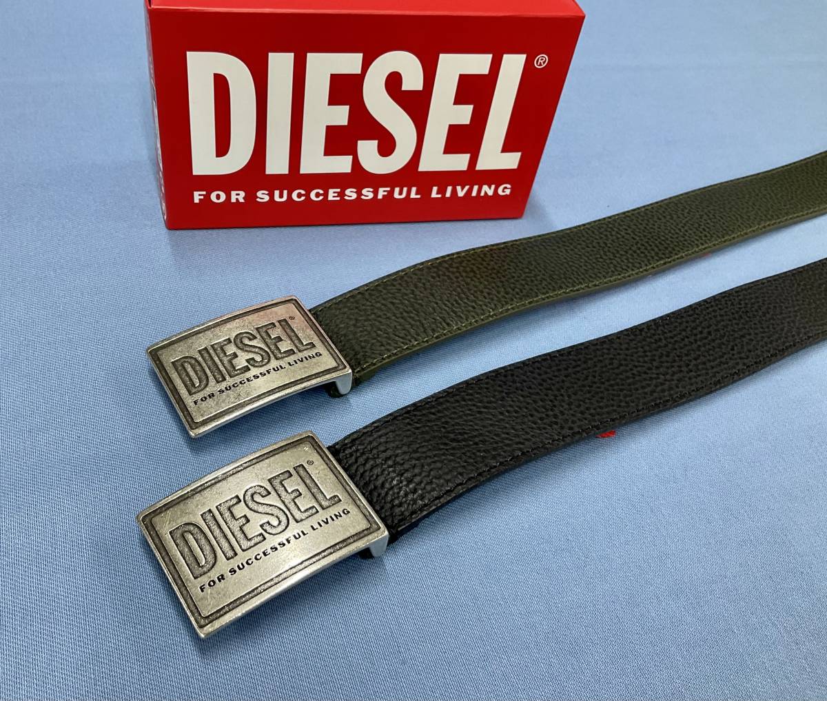 ディーゼル　ベルト 26B23　サイズ 100　ブラック　新品 タグ付　ロゴ　DIESEL　B-GRAIN II　X08893　上質なカウレザー　プレゼントにも