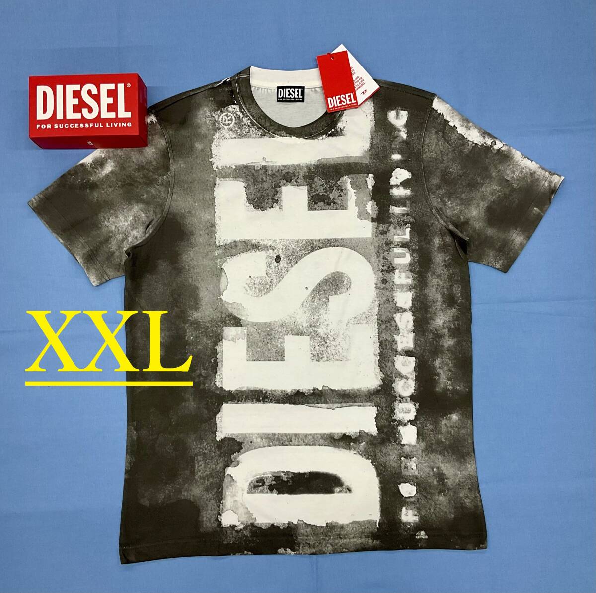 ディーゼル　Tシャツ 2624　XXLサイズ　グレー　新品 タグ付　プレゼントにも　DIESEL　T-JUST-G12　A09271 0AIJV　レギュラーフィット