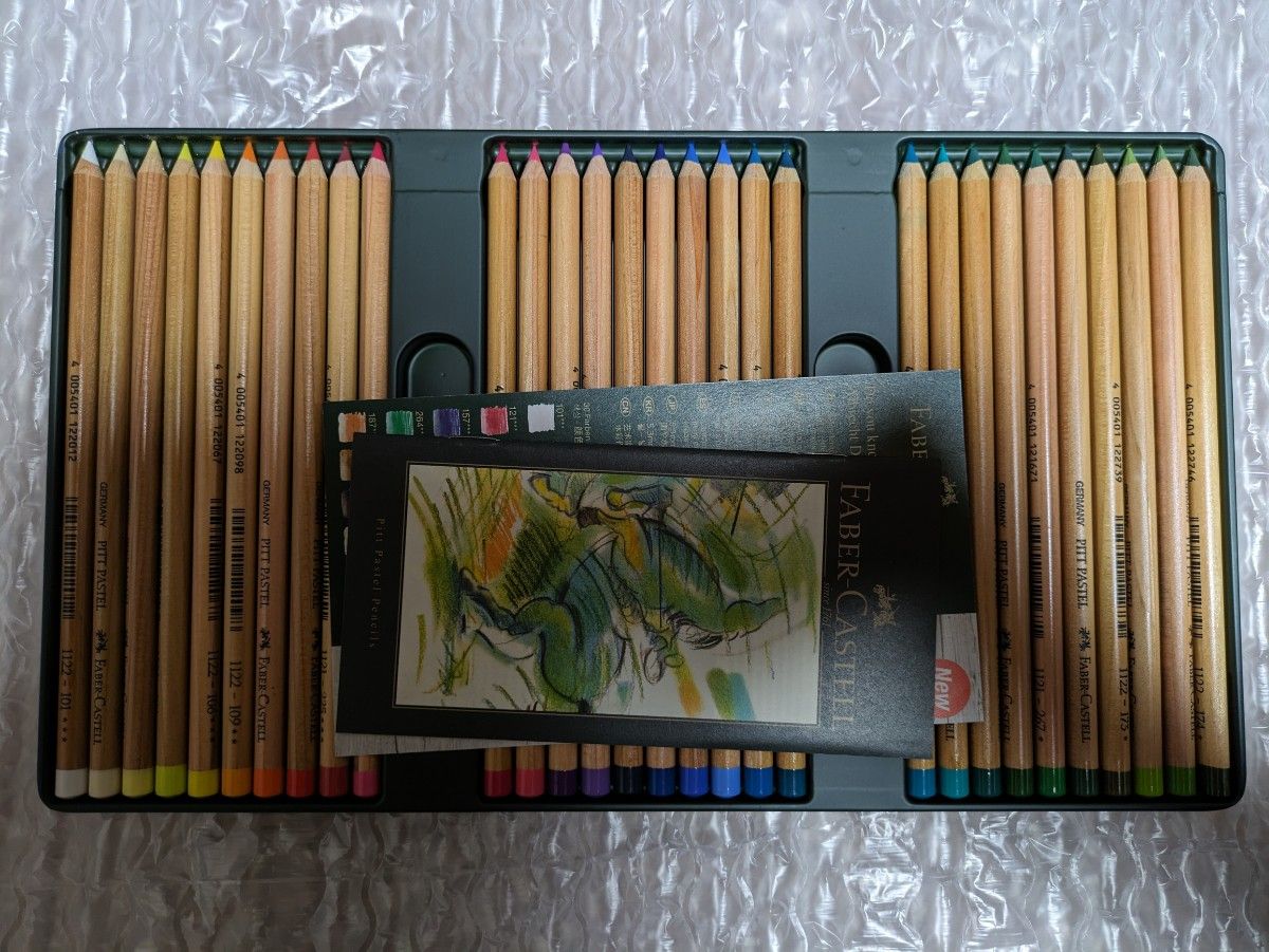 ファーバーカステル　112160 60色 ピットパステル　色鉛筆 FABER-CASTELL 缶入り