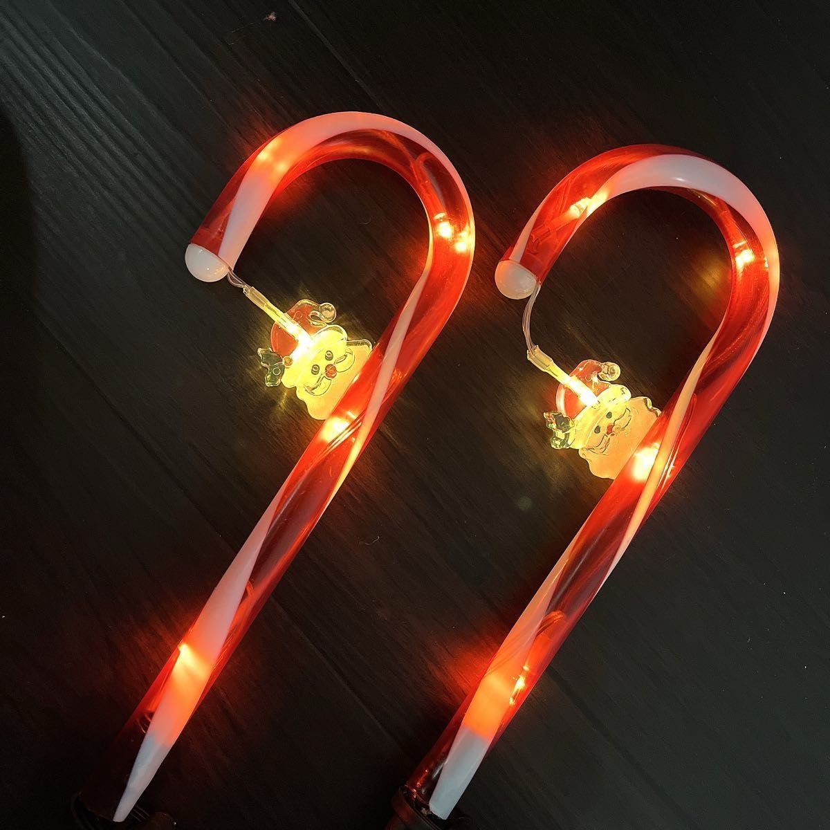 【新品未使用】クリスマス　ソーラーガーデンライト　屋外　屋内　防水　イルミネーション　LED ステッキ