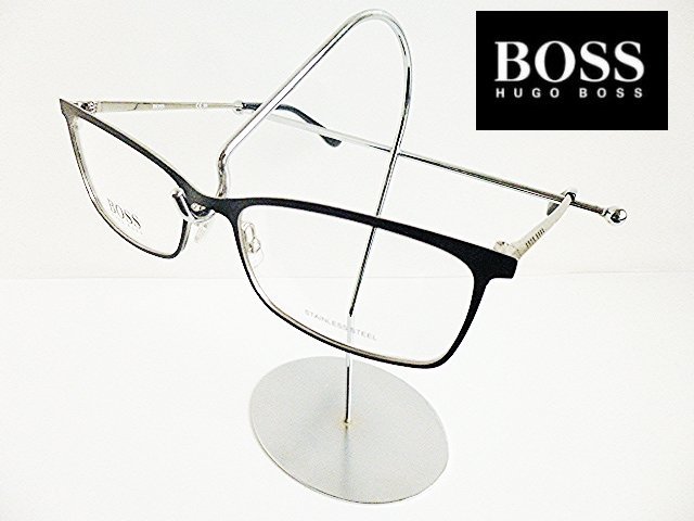 ■BOSS BY HUGO BOSS(ヒューゴボス)マットブラックメガネフレーム【新品】_画像1