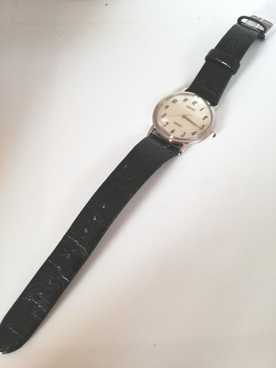 電池交換済 未使用 年差10秒 美品】SEIKO DOLCE セイコー 電池交換済 未使用 年差10秒 美品】SEIKO DOLCE セイコー