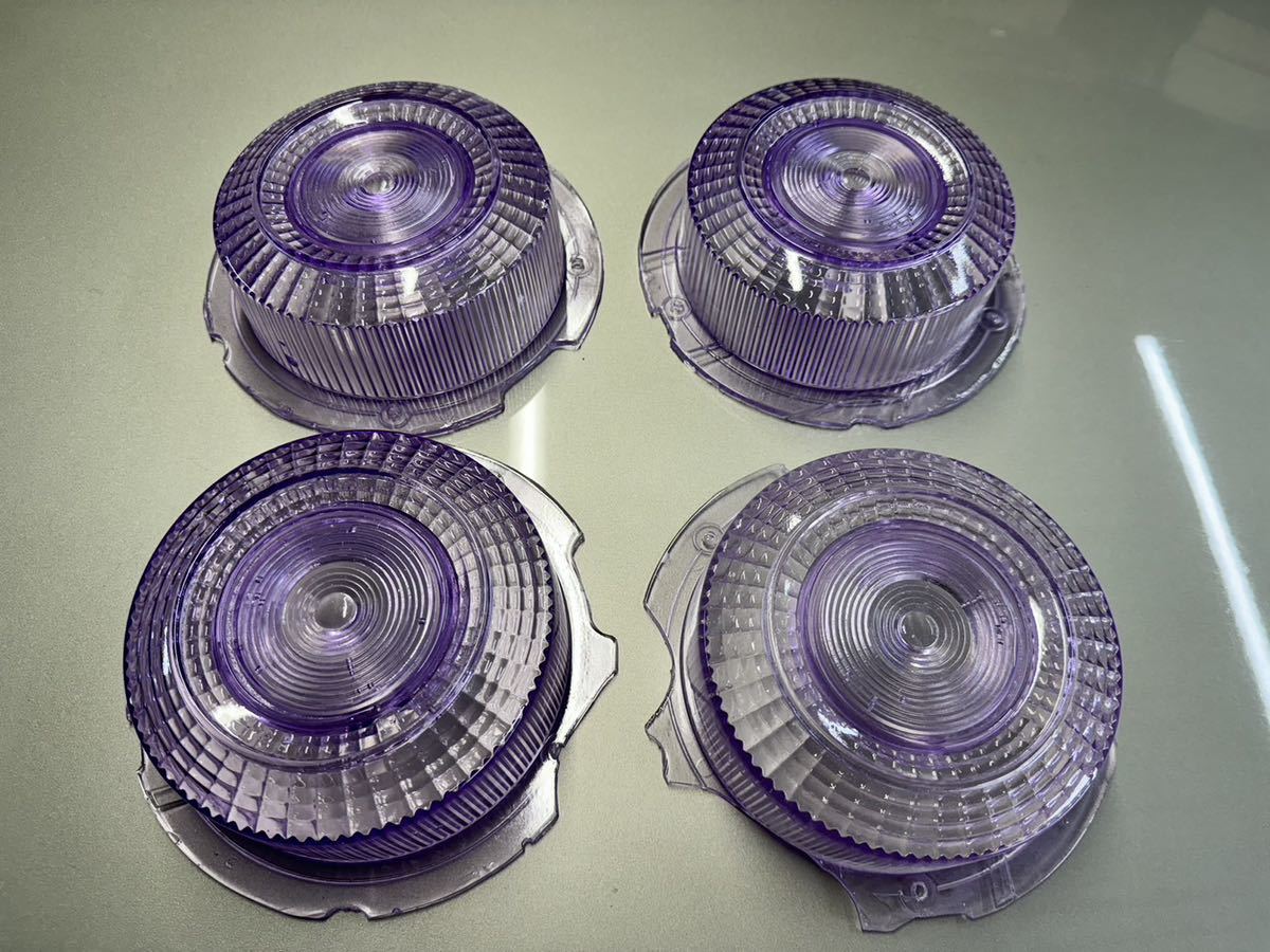  Nissan GC210 GC211 Skyline Japan clear tail lamp rare 4 piece set purple clear purple 