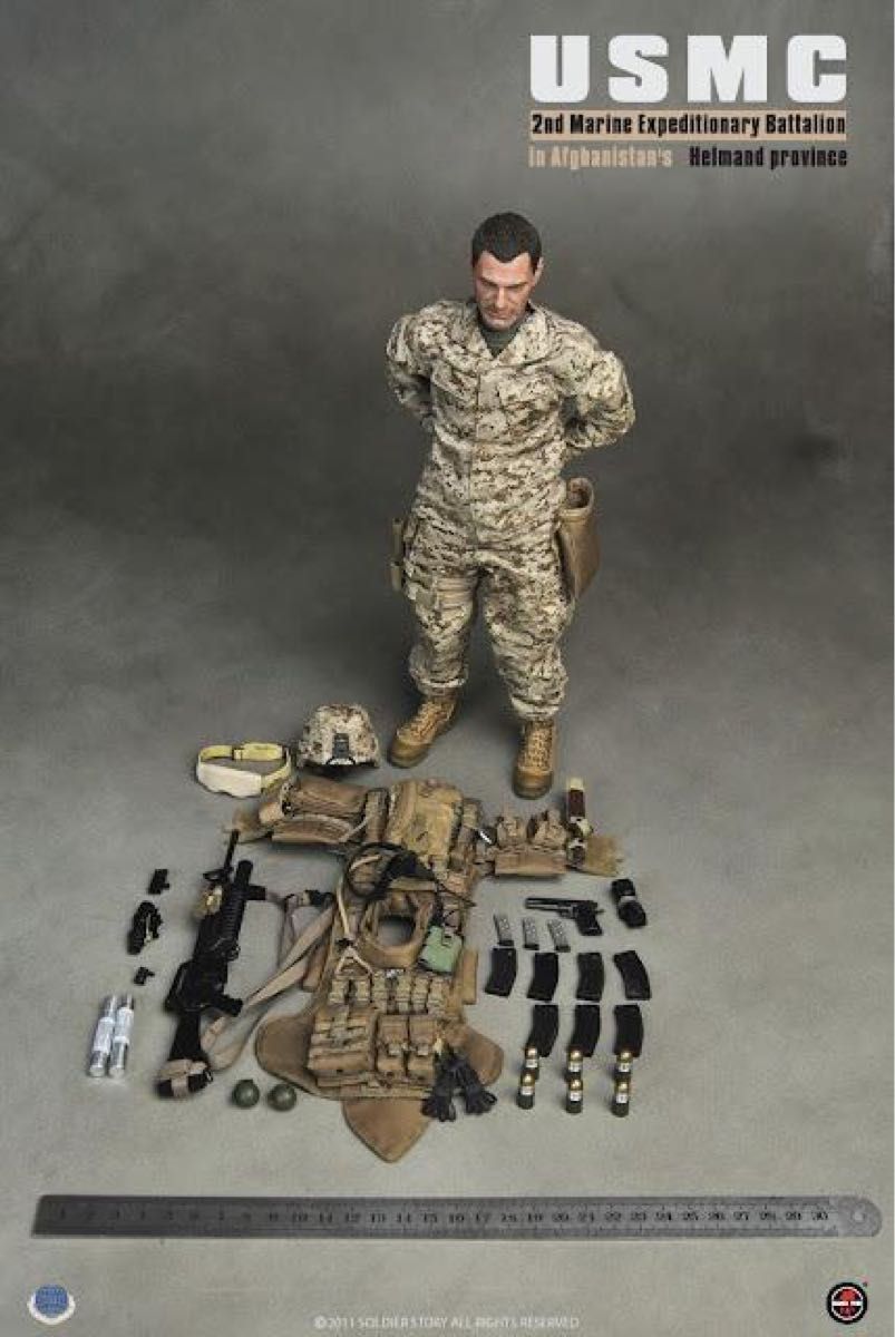 soldier story 1/6 フィギュア　ミリタリー　装備　武器　兵士　銃　ソルジャーストーリー　ホットトイズ　海兵隊　軍人