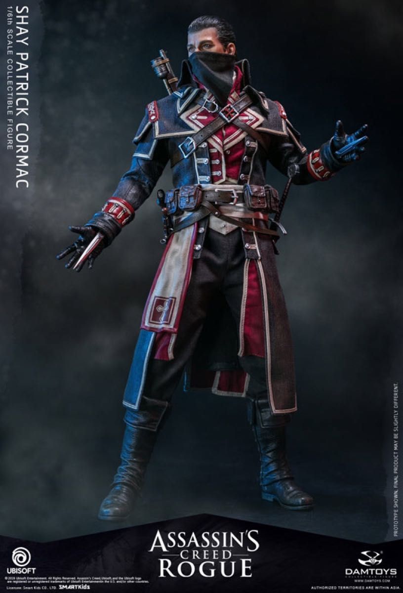 damtoys ダムトイズ　アサシンクリード ローグ　1/6 アクション フィギュア 剣　銃　assassin’screed 武器