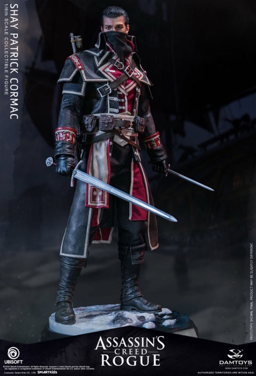 damtoys ダムトイズ　アサシンクリード ローグ　1/6 アクション フィギュア 剣　銃　assassin’screed 武器