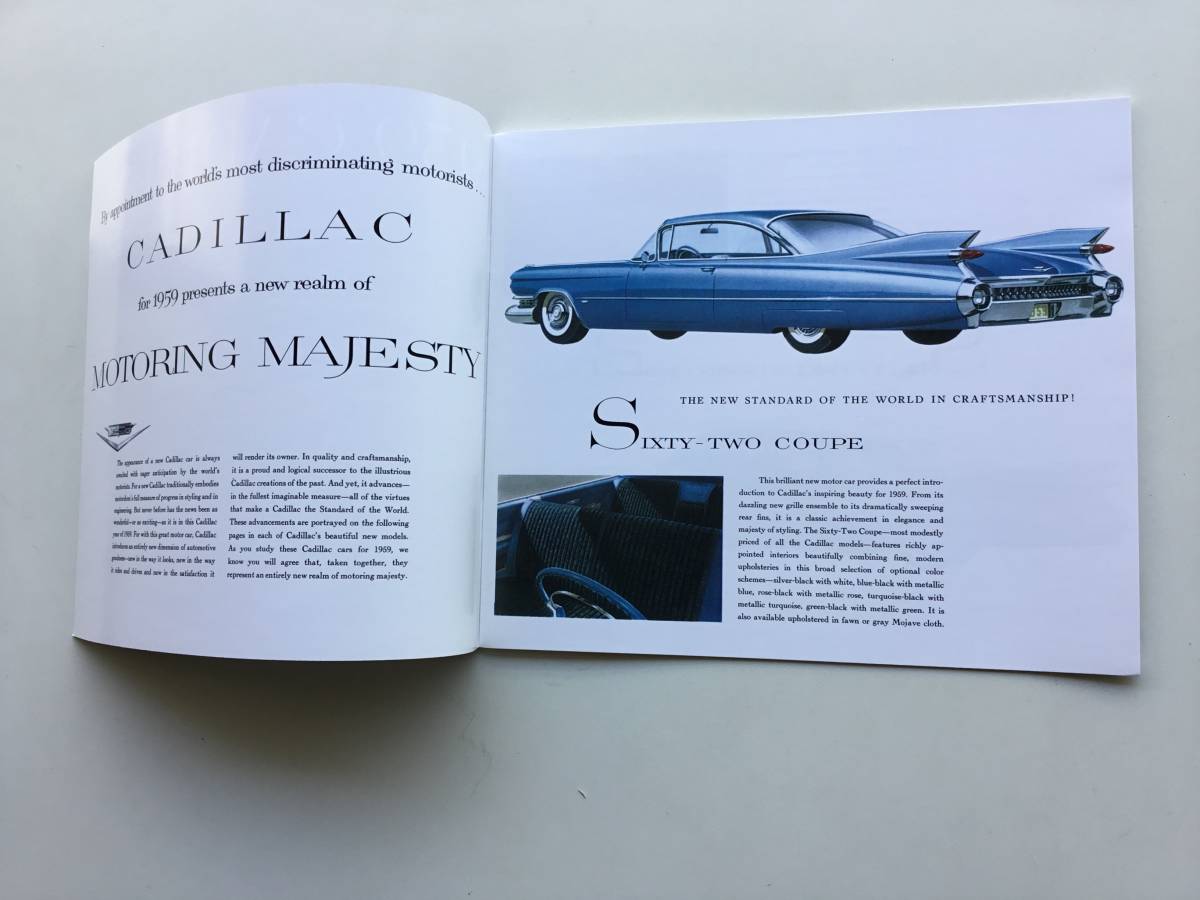 1959 year Cadillac dealer sales catalog Vintage Ame car 